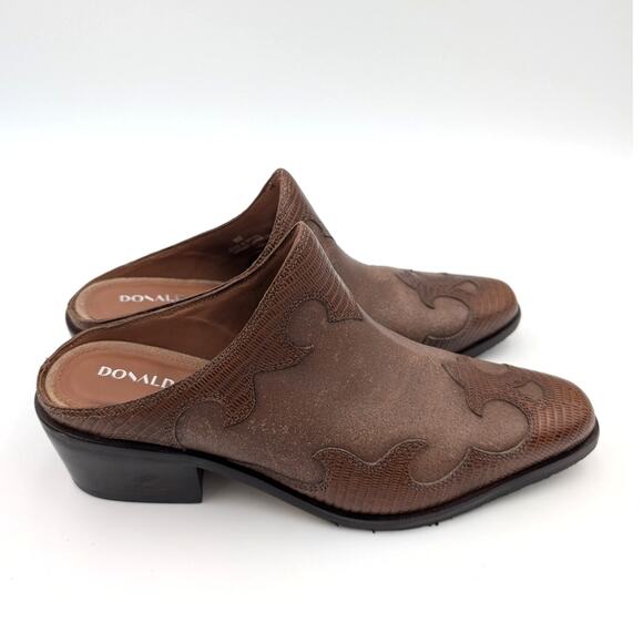 Donald Pliner Mindy Distressed Suede Western Mules Women's Size US6M EU37 - Picture 3 of 13